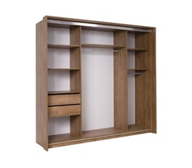 ŠATNÍ SKŘÍŇ ATIKA 230 cm bez zrcadla korpus 22 mm - vnitřek
