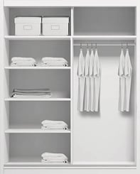 ŠATNÍ SKŘÍŇ ALENA 15 100 CM  bez zrcadla - vnitřek