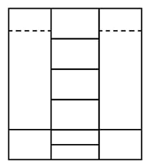 ŠATNÍ SKŘÍŇ PETRA PS3 - NÁKRES