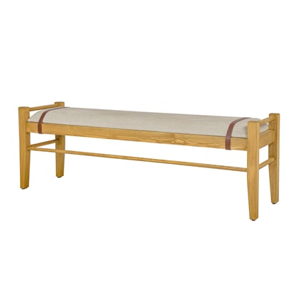 Dřevěná lavice LP05 150x45x40 s čalouněným sedákem 