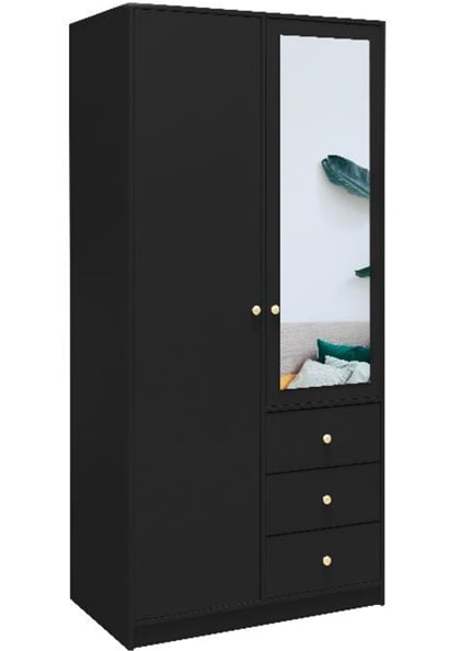 Šatní skříň Siena D2 100/200/57,5 se zrcadlem 