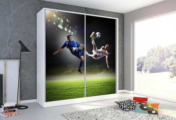 SKŘÍŇ  FUTBOLL  S GRAFICKÝM MOTIVEM