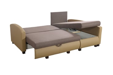 Rohová sedací souprava Porto 227x165 univerzální maxi lůžko 160x204 - lůžko úp