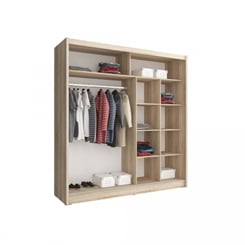 ŠATNÍ SKŘÍŇ MAGDA I.ALU 200/215/62 BÍLÁ - VNITŘKY 200