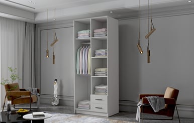 Šatní skříň Adriana I 80  - vnitřek