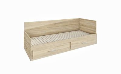 Postel Marco 90 cm s přistýlkou, roštem, matracemi - detail