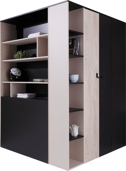 ROHOVÁ ŠATNÍ SKŘÍŇ PLANET PL1 135/190/135 CM 