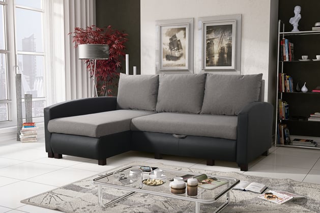 Rohová sedací souprava Porto 227x165 univerzální maxi lůžko 160x204