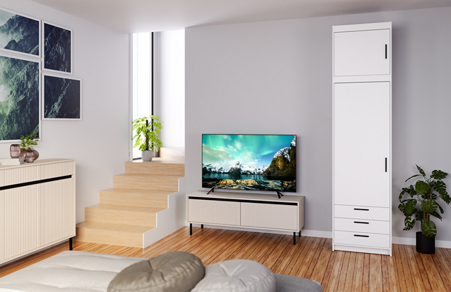 Policová skříň Elza 1D s nástavcem 60x245,5x53 cm 