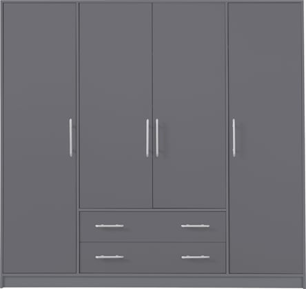 Šatní skříň Soboto 1 bez zrcadla 200/190/56 antracit 