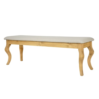 Dřevěná lavice LP06 150x46x40 s čalouněným sedákem 