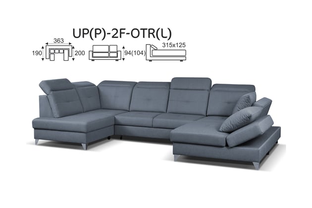 SEDACÍ SOUPRAVA CITRUS UP + 2F+OTR