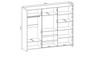 SKŘÍŇ TELEVIZE 250 + ZRCADLO - vnitřek