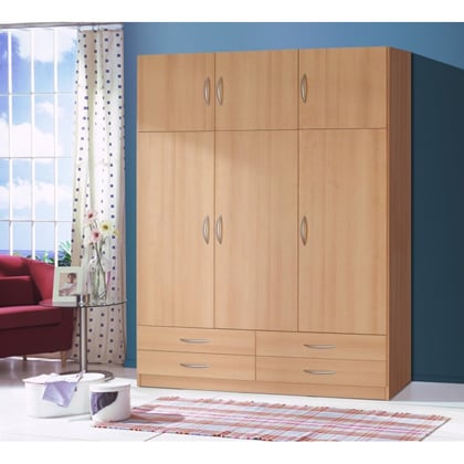 Šatní skříň Síma 135 cm buk 