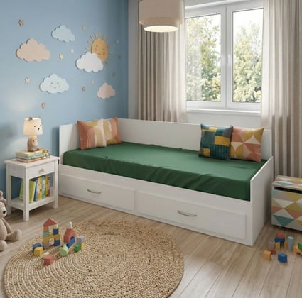 Postel Marco 90 cm s přistýlkou na 180 cm, roštem, matracemi