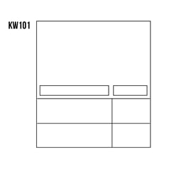 Dřevěný kredenc,příborník KW101 133 cm  - KW101-1024x1024