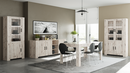 Komoda Janet 2  220x85x50 artisan  - v barvě welington
