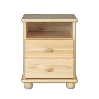 DŘEVĚNÝ NOČNÍ STOLEK SN105 42/55/35 MASIV BOROVICE