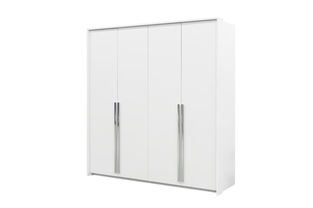 Šatní skříň Genua 205/217/65 bez zrcadla bílá