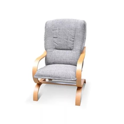  POHODLNÉ KŘESLO SLEEP 61/105/80 ŠEDÁ+ BUK NOHY