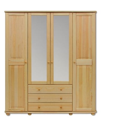 MASIVNÍ ŠATNÍ SKŘÍŇ SF130 165/190/60 BOROVICE