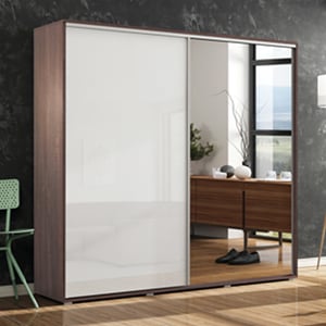 čokoláda/bílé sklo