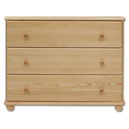 DŘEVĚNÁ KOMODA KD105 ŠUPLÍKOVÁ MASIV BOROVICE 100/78/47