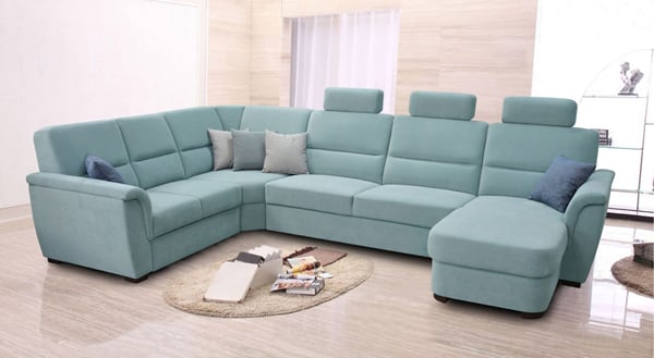 Rohová sedací souprava Samanta LUX 347 cm  B2U-VROH-3SRHm-DU+3x záhlavník  