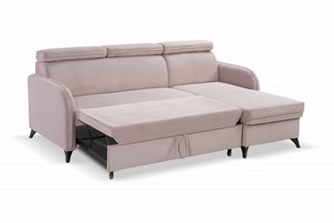 Rohová sedací souprava Hobo 220x165 cm mega akce béžová - lůžko