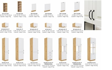 Sektorová kuchyně Stilo Provance  - stolo díly 2