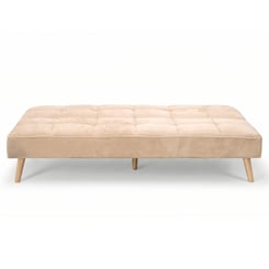 Trojmístná rozkládací pohovka CRM 6 akce 186 cm béžová- manžestr - lůžko