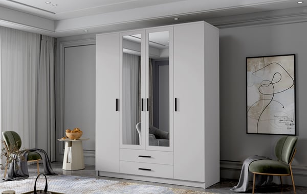 Šatní skříň Adriana II 160 se zrcadlem 