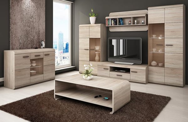 Obývací stěna Lenka 300 cm dub sonoma 