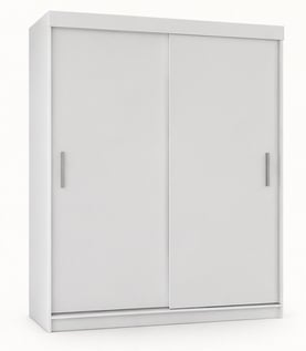 Šatní skříň AKCE 200 cm bílá mat bez zrcadla 