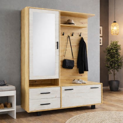 Předsíňová stěna Zdeňka 131 cm se zrcadlem 