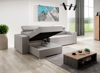 Rohová sedací souprava Franke S 284x162 cm  - úložný prostor