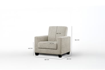 Sedací souprava Vesna 3+1+1 šíře 225 cm  - rozměry křesla