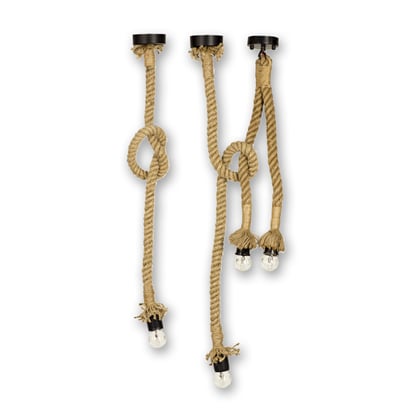 ZÁVĚSNÁ LAMPA LP004 KOMPLET I. JUTA LANO 