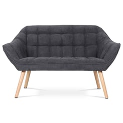 Dvoumístná pohovka GREY 129 cm  šedá látka - detail