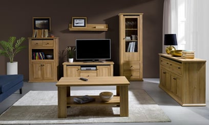 REGÁL KNIHOVNA ZOME MZ8 85/130/40 - náhled dub grand