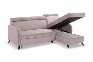 Rohová sedací souprava Hobo 220x165 cm mega akce béžová - úložný prostor